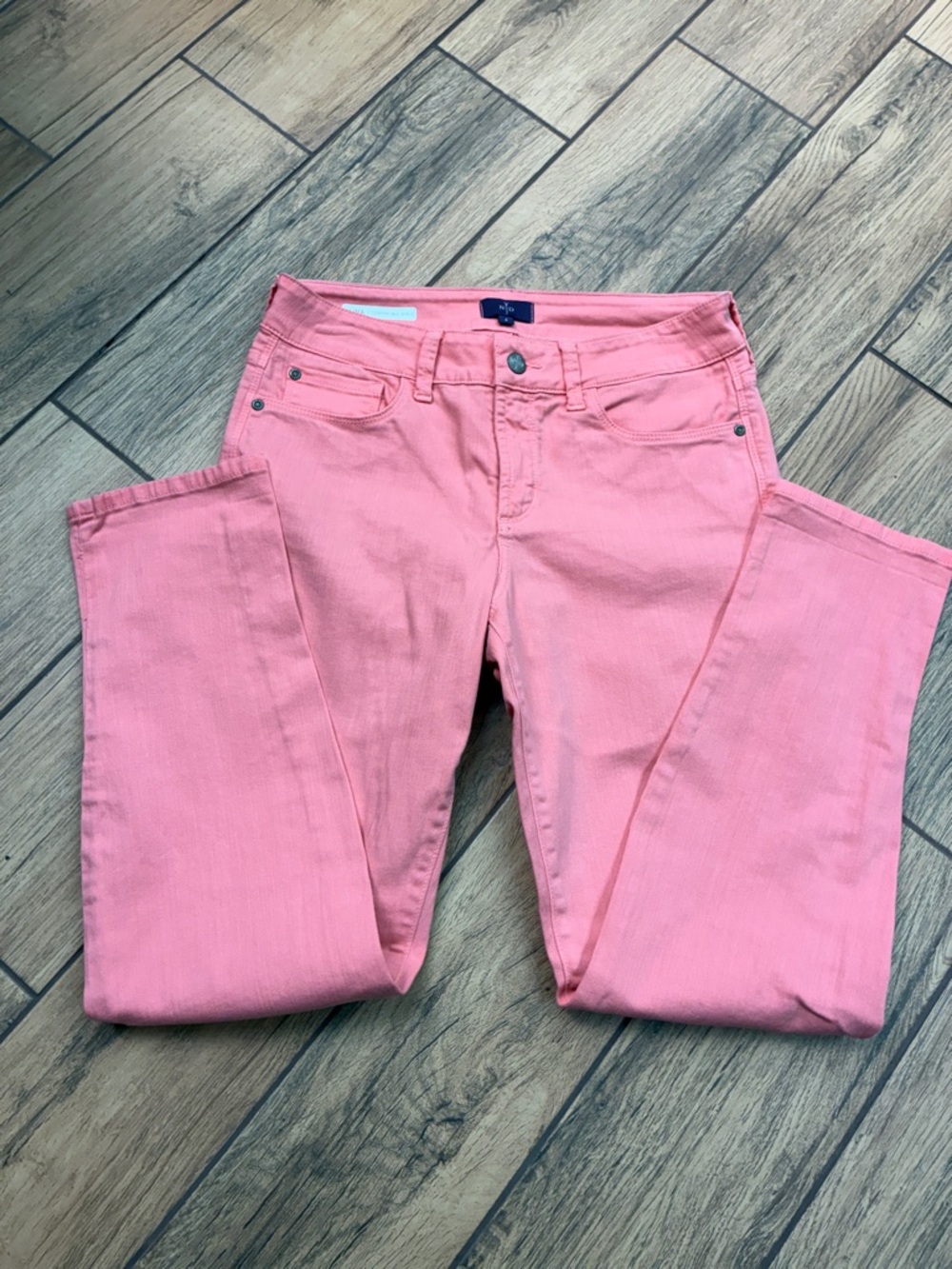 NYDJ Alina Coral Pink Skinny Jeans